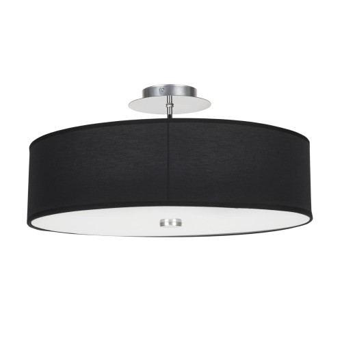 Plafon VIVIANE BLACK, czarna lampa sufitowa