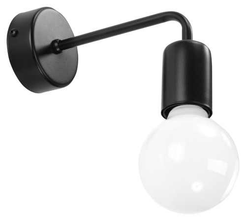 Lampa ścienna czarny kinkiet DUOMO loft E27