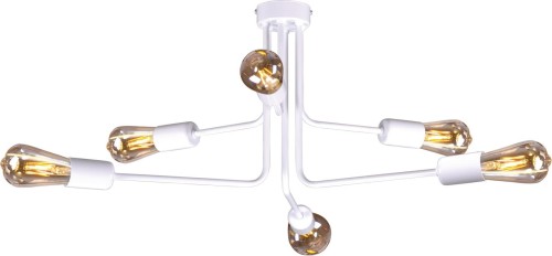 Lampa sufitowa PEKA 6 biała