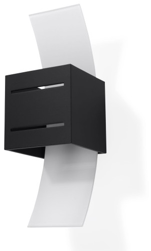 Nowoczesny czarny Kinkiet LORETO lampa ścienna G9