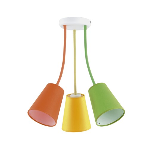 WIRE COLOUR LAMPA SUFITOWA KOLOROWA 3 PŁ