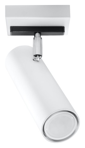 Nowoczesny plafon DIREZIONE 1 Biały tuba