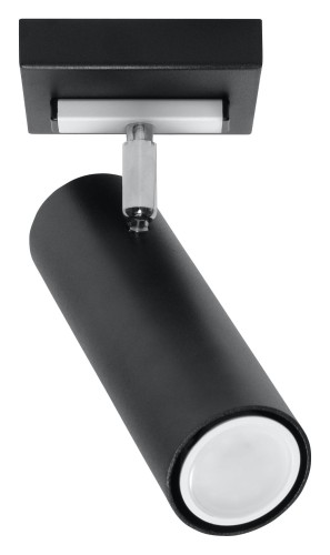 Nowoczesny plafon DIREZIONE 1 Czarny tuba