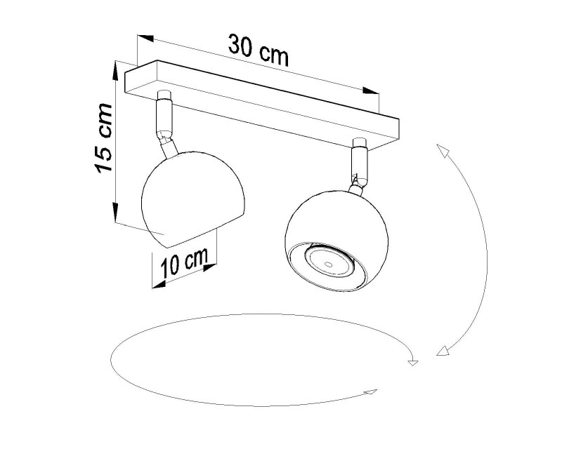 Plafon OCULARE 2 Biały-3939699