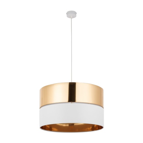 HILTON WHITE/GOLD LAMPA WISZĄCA 1 PŁ