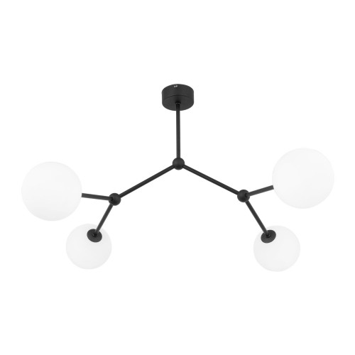 FAIRY BLACK LAMPA SUFITOWA 4 PŁ CZARNA