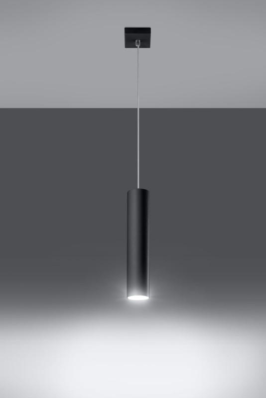 Lampa Wisząca LAGOS 1 Czarny-3939331