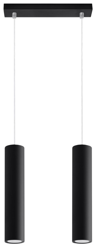 Lampa Wisząca LAGOS 2 Czarny-3939333