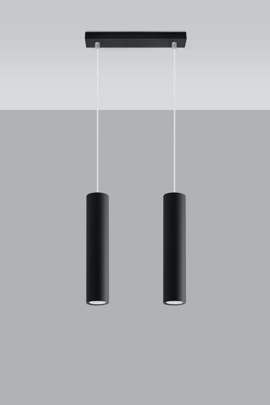 Lampa Wisząca LAGOS 2 Czarny-3939334