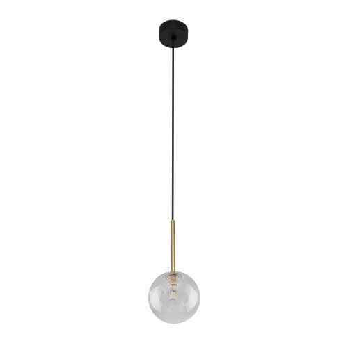 NILOS BLACK / GOLD LAMPA WISZACA CZARNA/ZŁOTA 1xG9