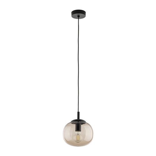 VIBE TOPAZ LAMPA WISZĄCA 1xE27 KULA BURSZTYNOWA 20 cm