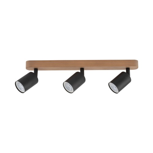 TOP WOOD BLACK LAMPA SUFITOWA 3 PŁ