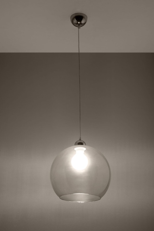 Lampa Wisząca BALL Transparentny-3938995