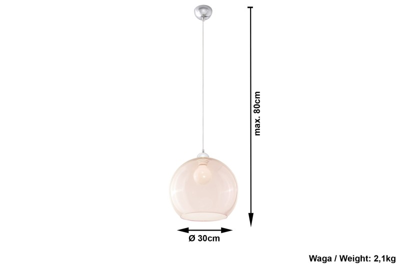 Lampa Wisząca BALL Szampański-3939001