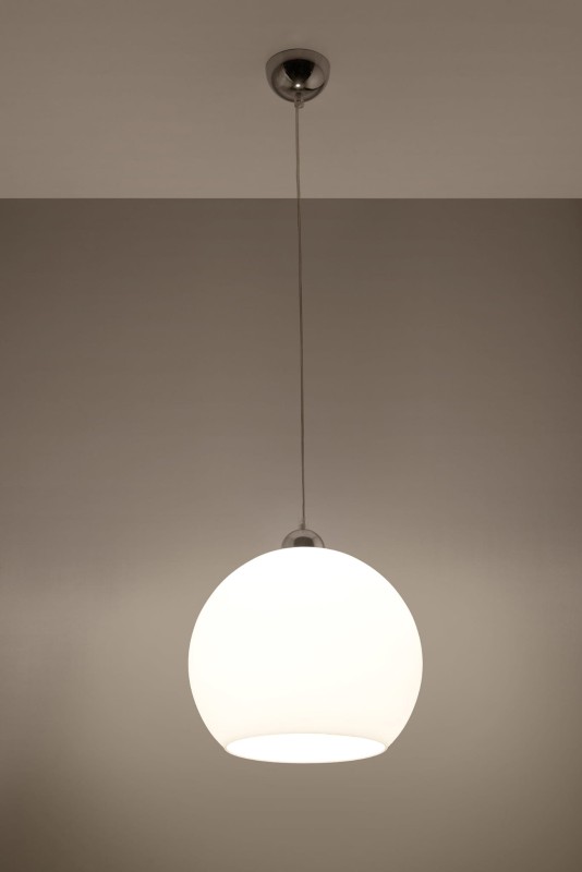 Lampa Wisząca BALL Biała-3939035