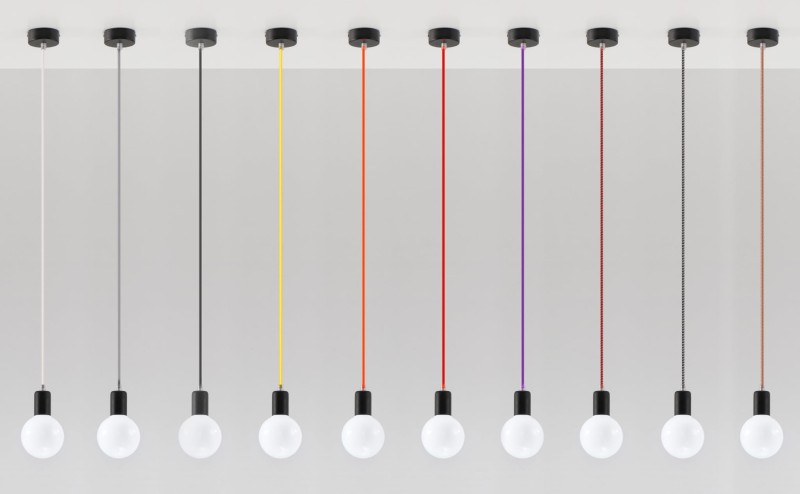 Lampa Wisząca EDISON Czarna-3938513