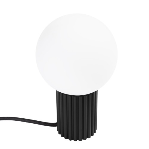 Lampa biurkowa HALO czarna – Nowoczesna lampka stołowa LED do biura i sypialni
