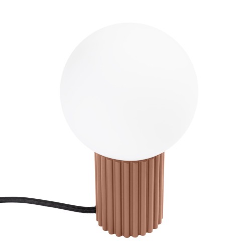Lampa biurkowa HALO mocca – lampka stołowa LED w brązowym odcieniu do biura