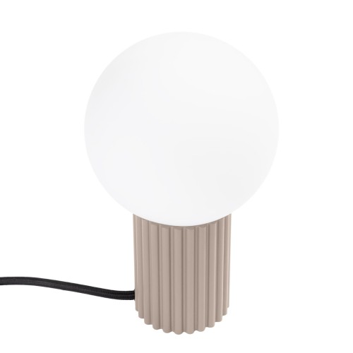 Lampka biurkowa HALO taupe LED – designerskie oświetlenie stołowe