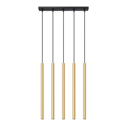 Lampa Wisząca PASTELO 5L złoty połysk
