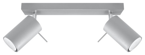 Szary plafon Ring 2 listwa regulowana GU10