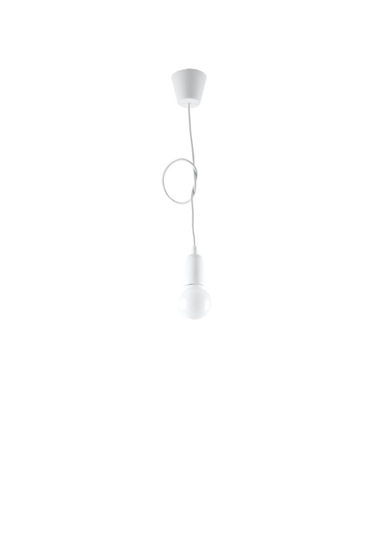 Lampa wisząca DIEGO 1 biała-3940046