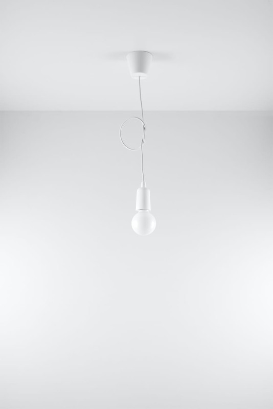 Lampa wisząca DIEGO 1 biała-3940048