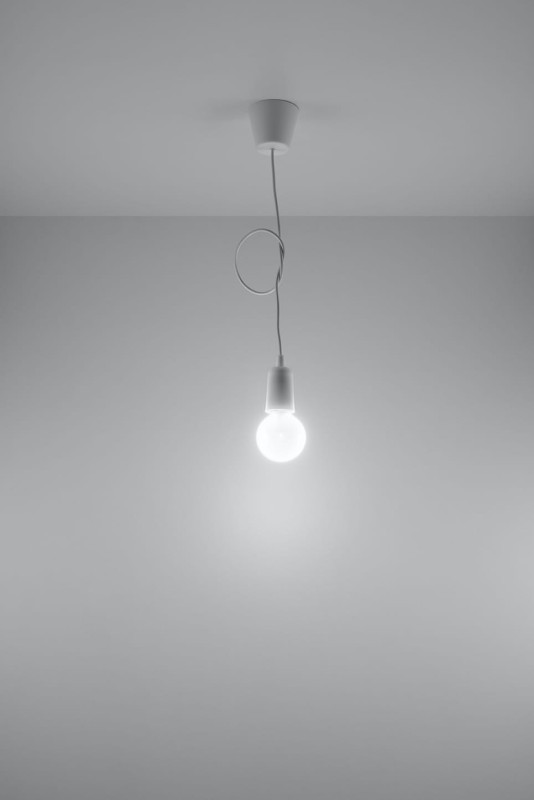 Lampa wisząca DIEGO 1 biała-3940050