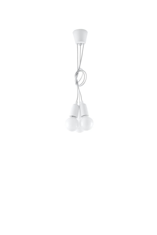 Lampa wisząca DIEGO 3 biała-3940052