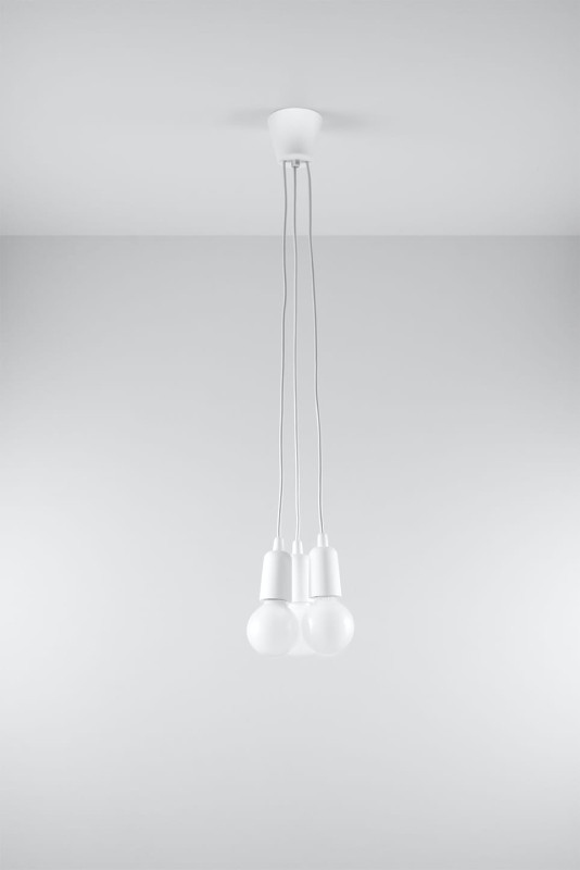 Lampa wisząca DIEGO 3 biała-3940053