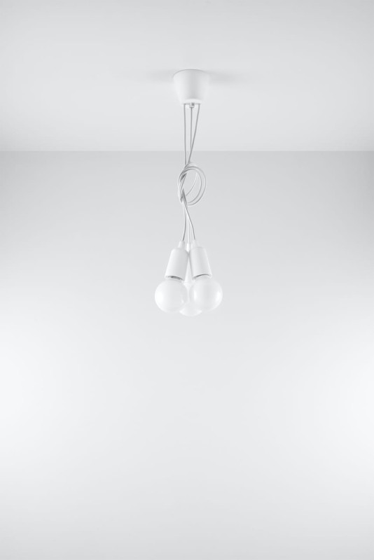 Lampa wisząca DIEGO 3 biała-3940054