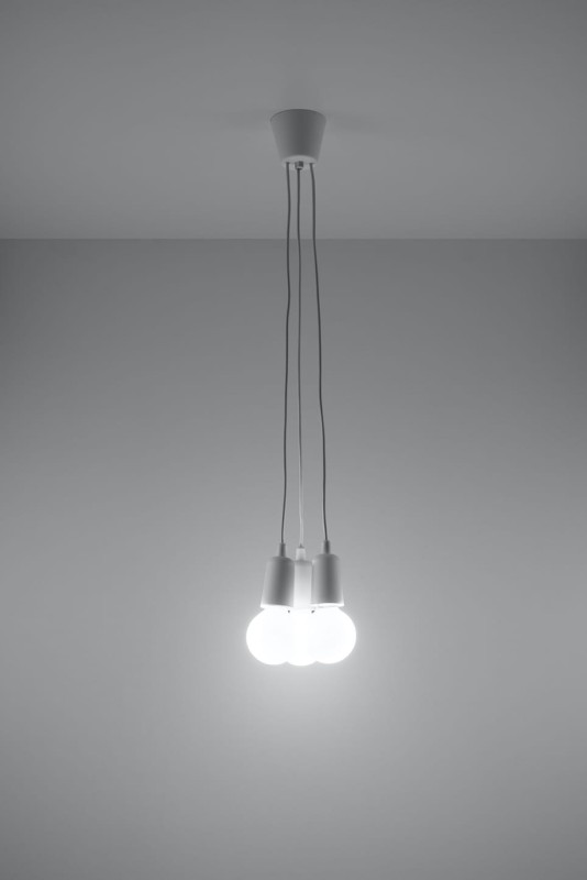 Lampa wisząca DIEGO 3 biała-3940055