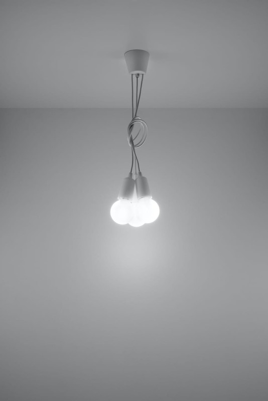 Lampa wisząca DIEGO 3 biała-3940056