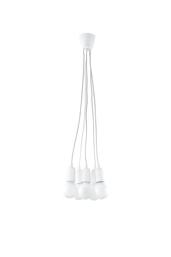  Lampa wisząca DIEGO 5 biała