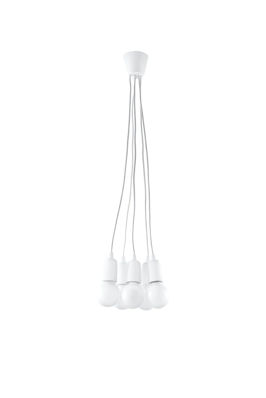 Lampa wisząca DIEGO 5 biała-3940057