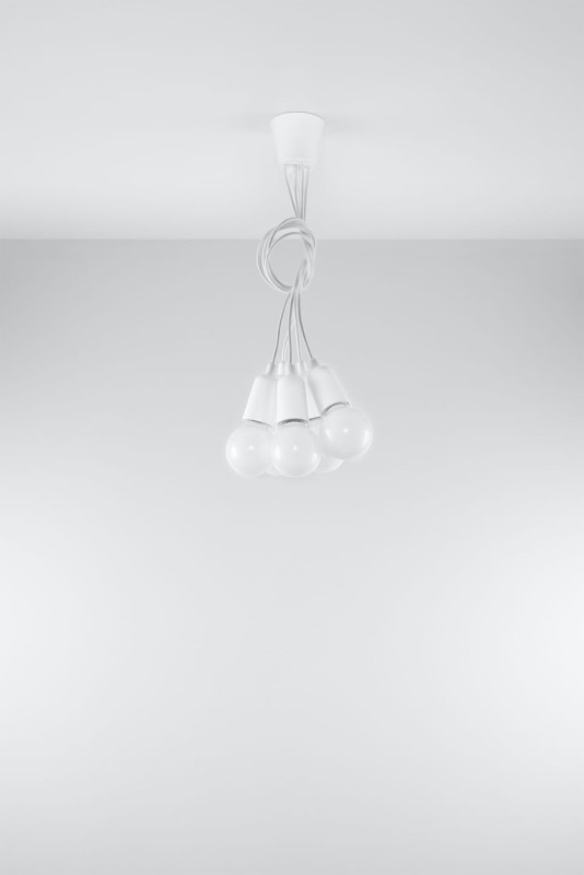 Lampa wisząca DIEGO 5 biała-3940060