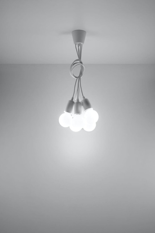 Lampa wisząca DIEGO 5 biała-3940062