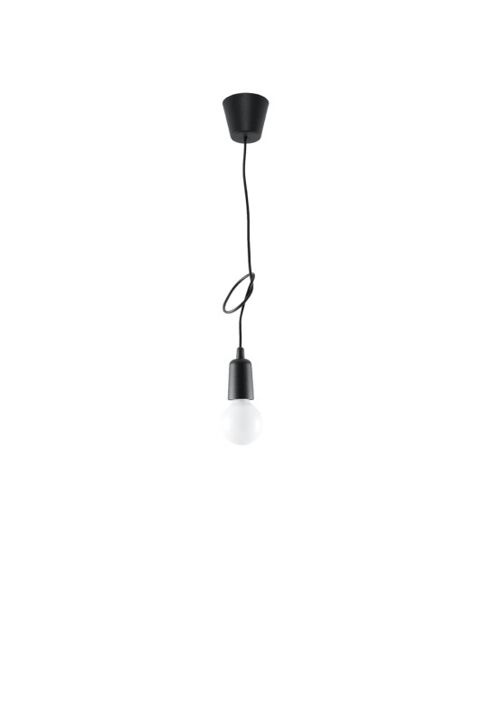Lampa wisząca DIEGO 1 czarna-3940064