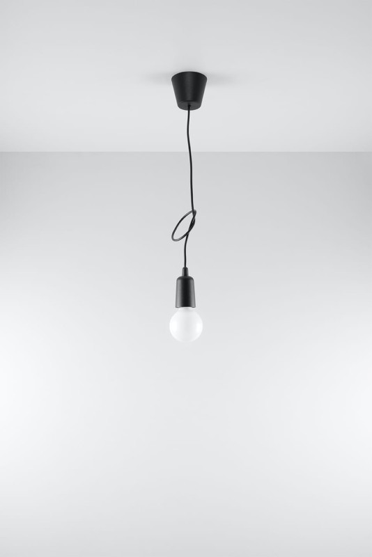Lampa wisząca DIEGO 1 czarna-3940066