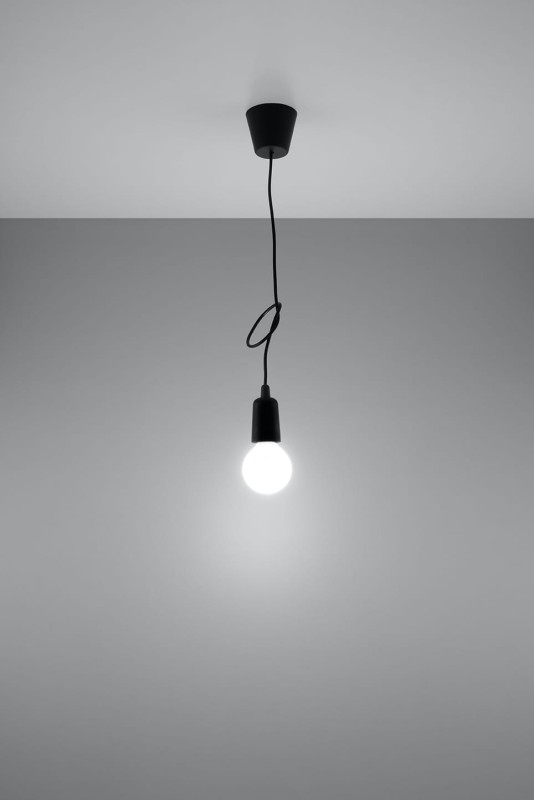 Lampa wisząca DIEGO 1 czarna-3940068
