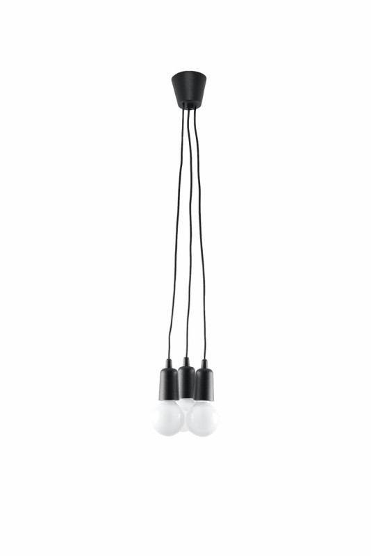 Lampa wisząca DIEGO 3 czarna-3940069