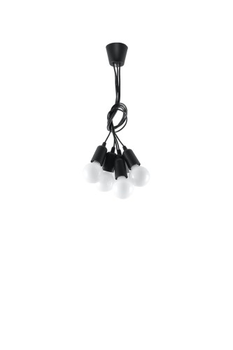  Lampa wisząca DIEGO 5 czarna