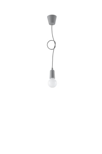  Lampa wisząca DIEGO 1 szara