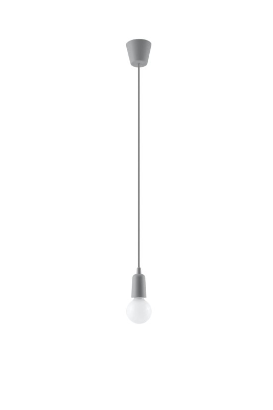 Lampa wisząca DIEGO 1 szara-3940081