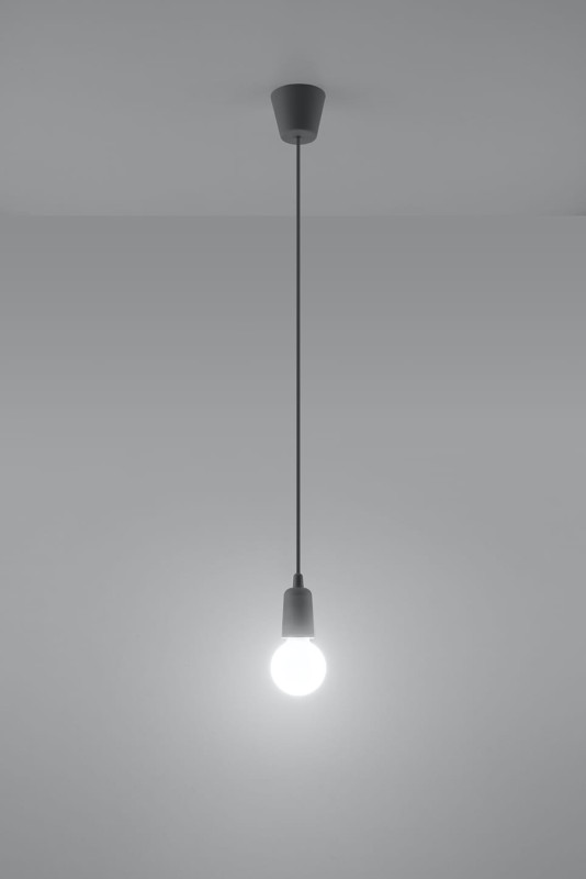 Lampa wisząca DIEGO 1 szara-3940084