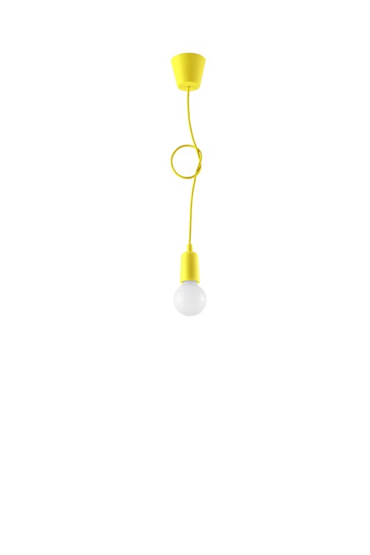 Lampa wisząca DIEGO 1 żółta-3940098
