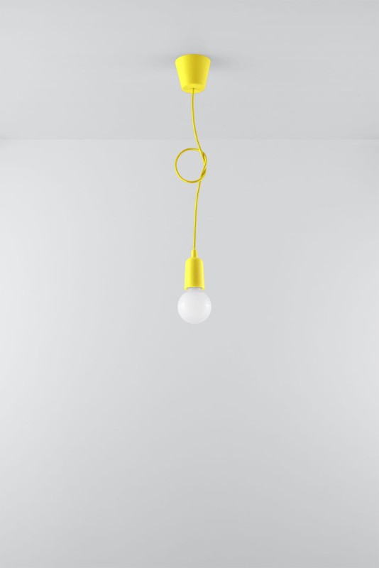 Lampa wisząca DIEGO 1 żółta-3940100