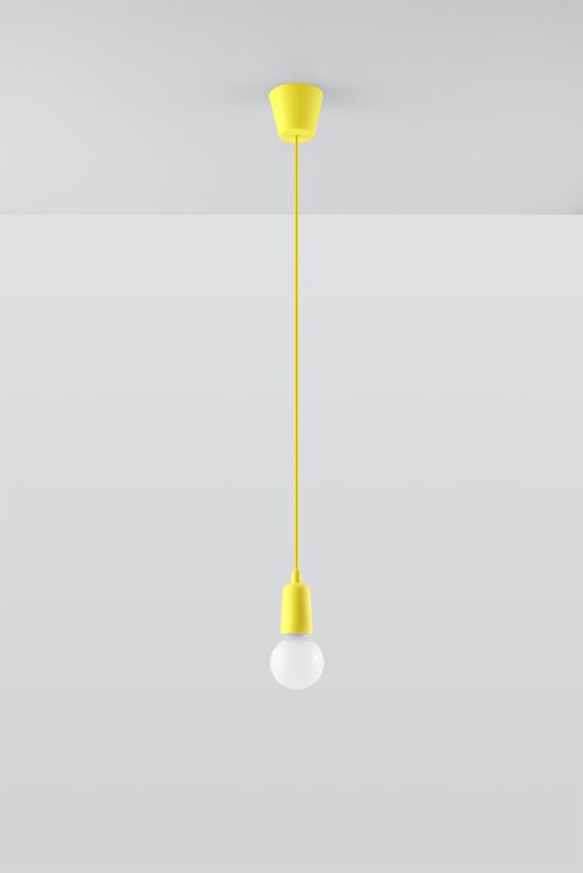 Lampa wisząca DIEGO 1 żółta-3940101