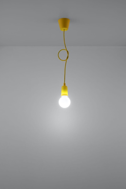 Lampa wisząca DIEGO 1 żółta-3940102