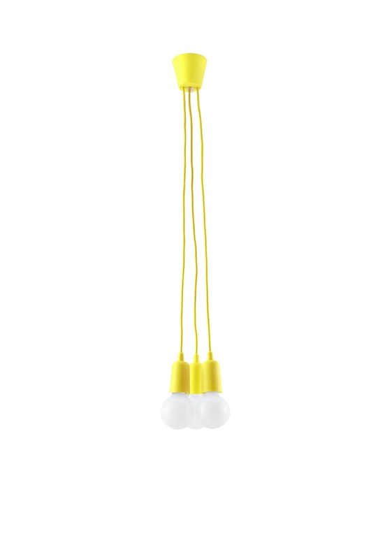 Lampa wisząca DIEGO 3 żółta-3940105